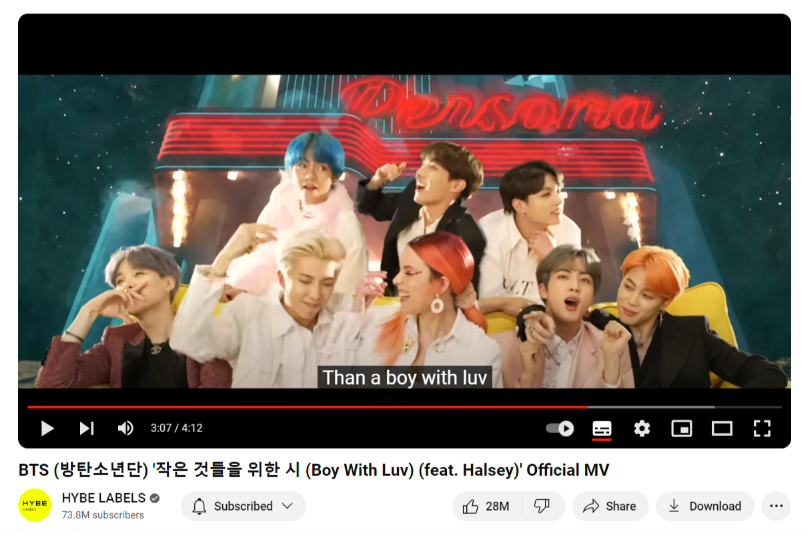 Boy With Luv - By BTS feat. Halsey