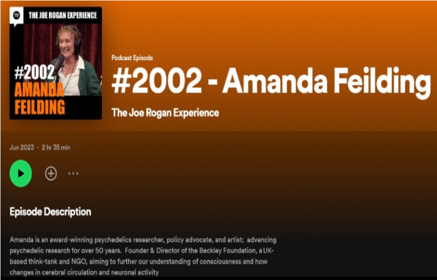 Joe Rogan and Amanda Fielding  podcast