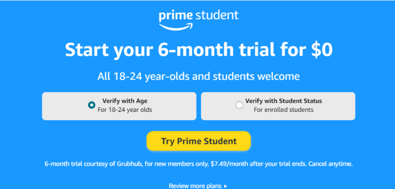 Netflix Student Discount -Amazon Prime