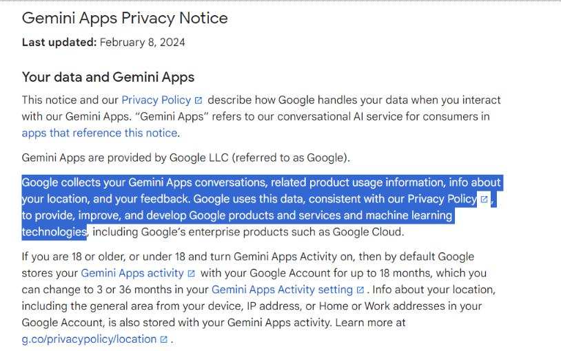 Gemini Privacy Notice