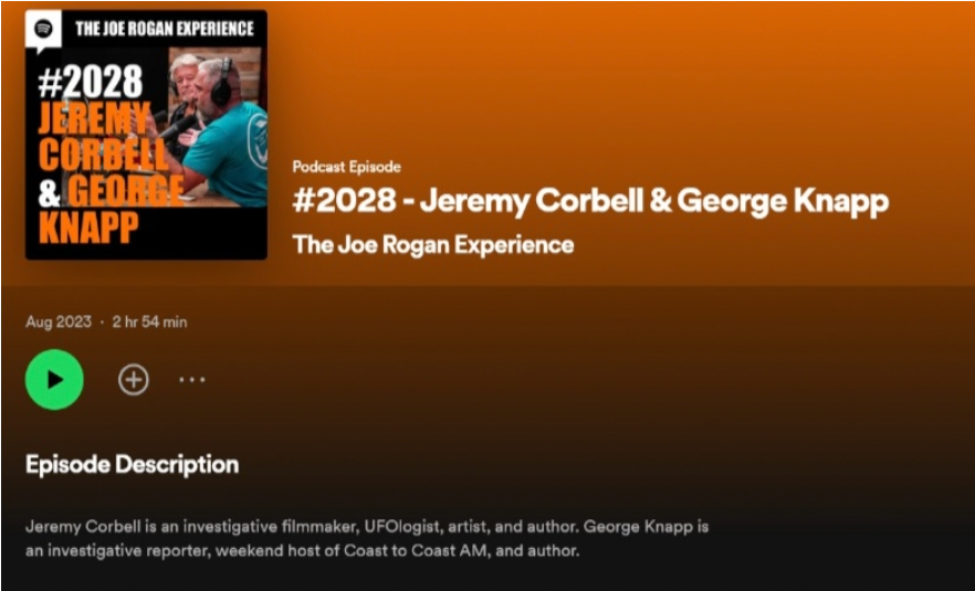 Jeremy Corbell & George Knapp