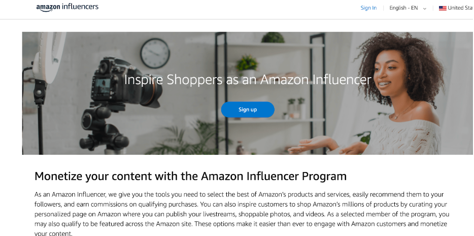 The Amazon Influencer Program