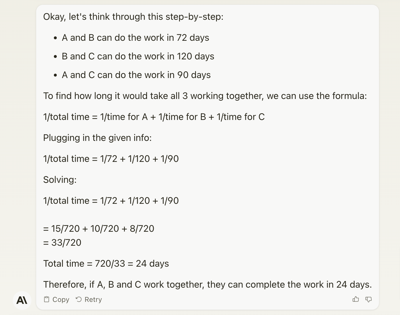 Claude AI Math Test