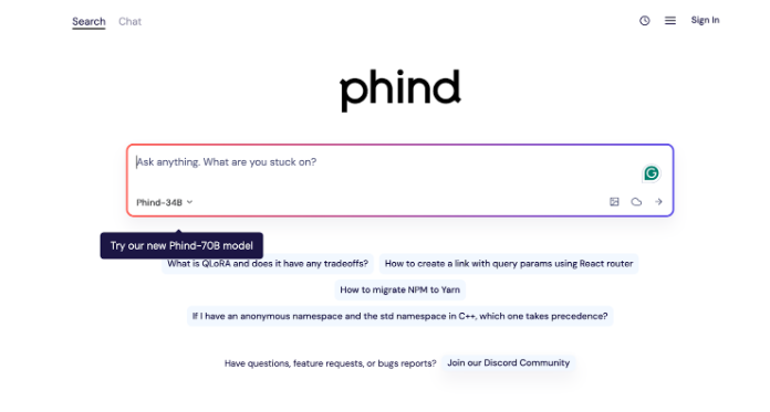 Phind AI