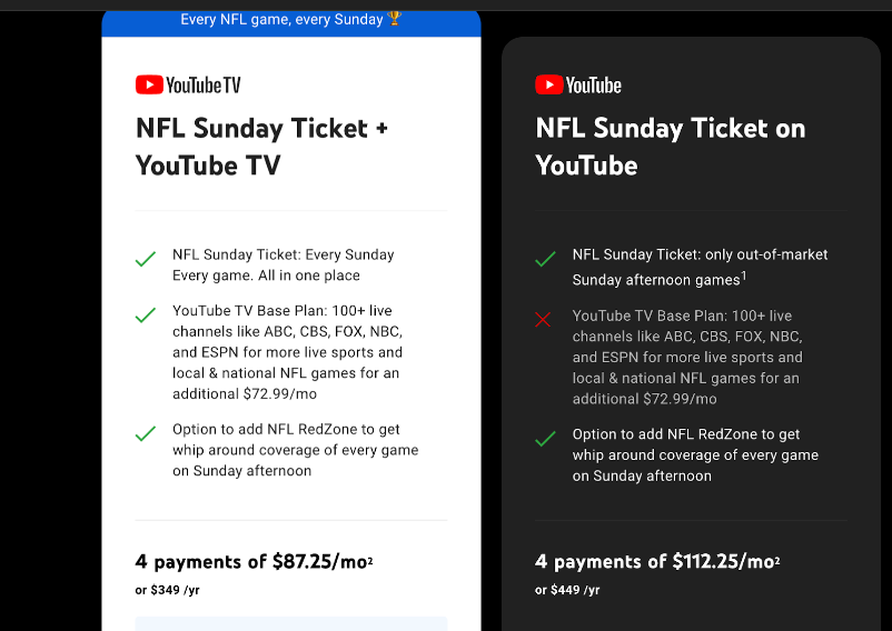 YouTube TV Plan