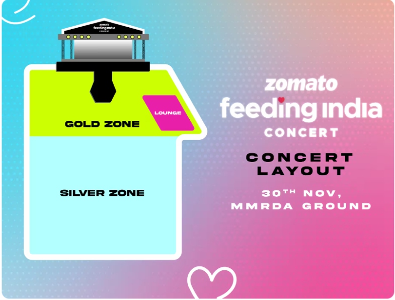 Zomato Feeding India 2024 Concert Layout
