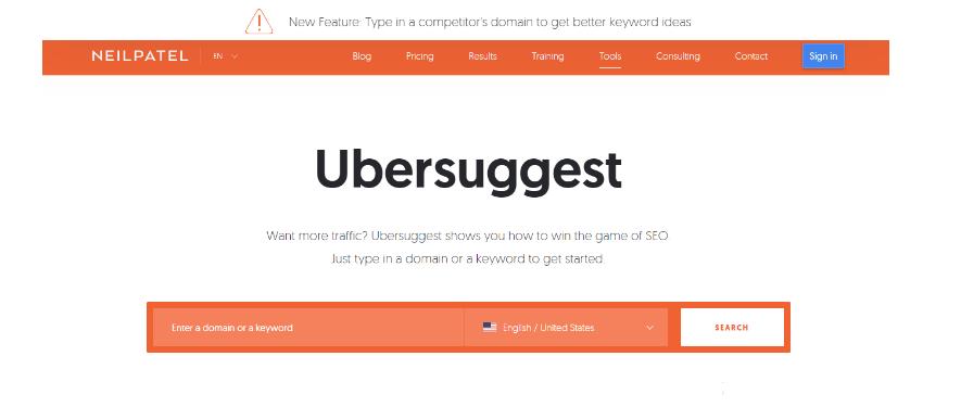 Ubersuggest 