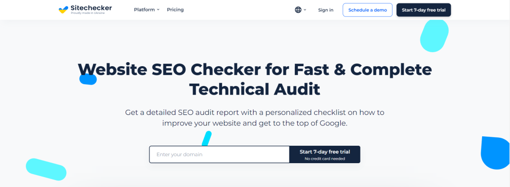 Sitechecker Overview - Ahrefs Alternatives