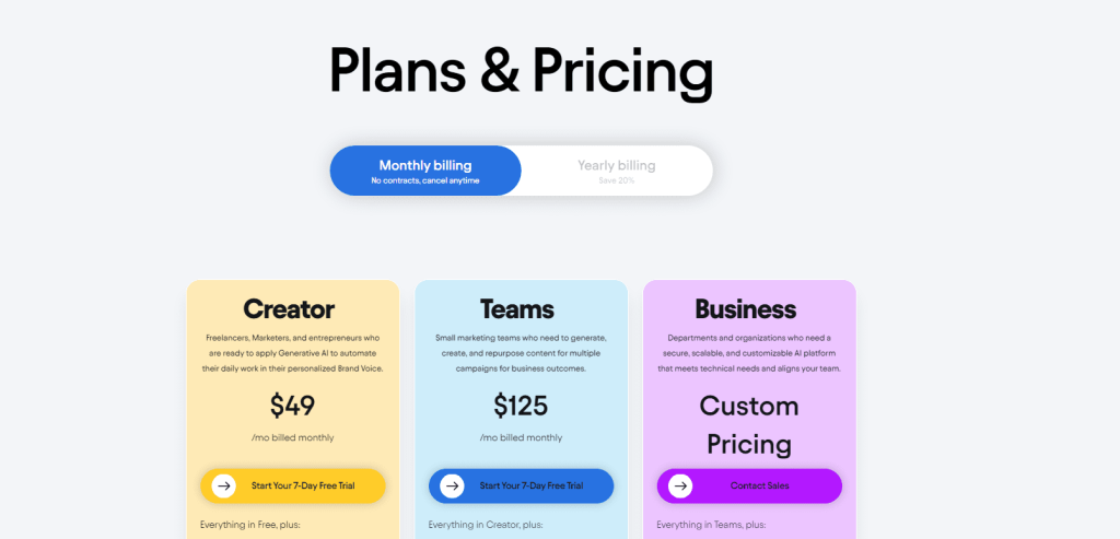 Plans & Pricing